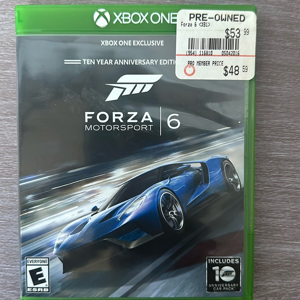 XBox One Forza motor sport 6-